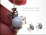 Wholesale Pewter Snow Man Bead Caps