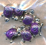 Purple Turtle Large Hole Bead - Examples