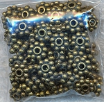 6mm Daisy Spacers, Brass Pewter (100)