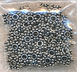 8mm Star Jewelry Spacers, Pewter (50)
