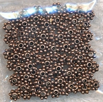 4mm Daisy Spacers, Copper Pewter (100)