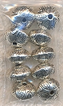 Fancy Rondelle Spacer Beads, Bulk 10pc