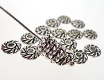 6mm Spiral Spacers, Jewelry Spacer Beads