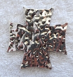 Hammered Cross Pendant