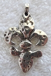 Hammered Fleur d'Lis Pendant