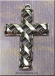 Ribbon Cross Pendant, 48x30mm