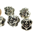 Tibetan Silver Clown Beads with 4mm Hole