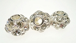 Crystal Studded Large Hole Bead