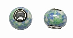 Blue-Green Turquoise Magnesite Gemstone Large Hole Beads