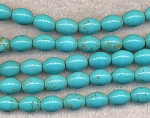 Turquoise Magnesite Beads, 12x8mm