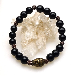 Black Onyx Buddha Bracelet