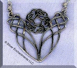 Sterling Silver Celtic Love Knot Necklace Y Centerpiece - Please See Gallery for Better Pictures