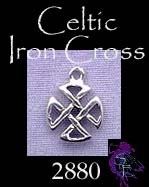 Sterling Silver Celtic Iron Cross Charm