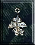 Oak Leaf Charm, Sterling Silver