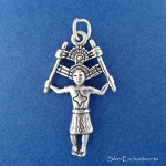 Sterling Silver Kachina Dancer Pendant, Native American Indian - DISCONTINUED 2024