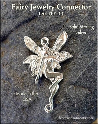 Sterling Silver Fairy Jewelry Connector