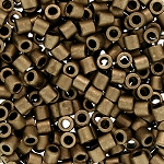 Size 8 Delica Beads, Matte Metallic Bronze, DBL-0322