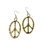 Large Peace Earrings