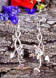 Sterling Silver Celtic Ivy Earrings