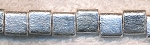 Satin Silver 8mm Square Bead