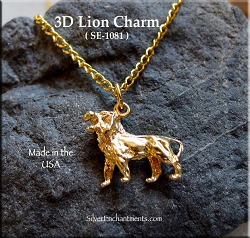 3D Lion Charm