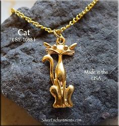 Retro Cat Pendant