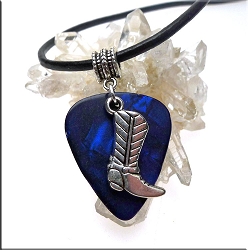 Cowboy/Cowgirl Boot Guitar Pick Necklace