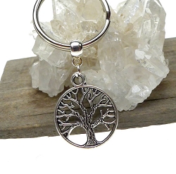 Silver Tree of Life Key Ring