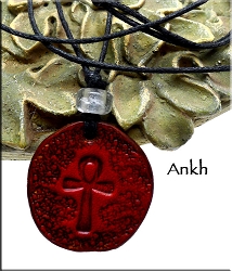 Leather Ankh Necklace