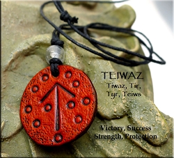 Leather Necklace - Elder Futhark Rune