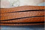 10mm Flat Leather Strap by the Foot