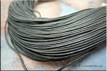 Slate Grey 1mm Genuine Cowhide Leather Cord