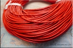 Red Leather Cord, 1.5mm Round Leather for Jewelry Making