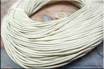 White Leather, 1.5mm Round Cord