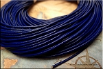 Navy Blue Leather Cord, 1.5mm