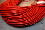 Red Cowhide Leather Cord