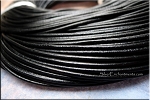 Black Cowhide Leather Cord