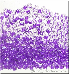 Miyuki Purple Color Lined Triangle Seed Beads Size 10/0