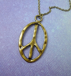Large Peace Necklace