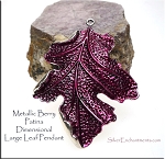 Large, Dimensional Leaf Pendant