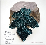 Large, Dimensional Leaf Pendant