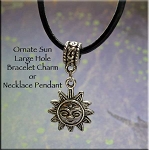 Large Hole Dangle Bracelet Charm or Necklace Pendant