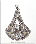Fancy Crystal Studded Drop Pendant