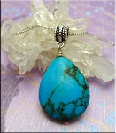 Turquoise Teardrop Pendant