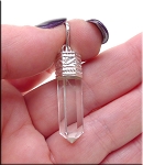 Quartz Crystal Point Pendant, 31x9mm