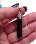 Black Onyx Point Pendant, 37x9mm