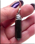 Black Onyx Point Pendant, 36x9mm