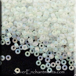 Miyuki 11/0 Matte Crystal AB Seed Beads