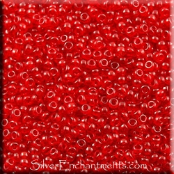 Miyuki 11/0 Transparent Ruby Seed Beads