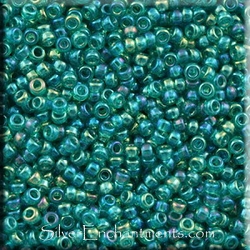 15/0 Miyuki Transparent Green AB Seed Beads